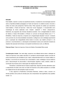 o teatro de improviso como prática educativa no - Anpuh