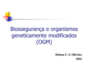 Biossegurança e organismos geneticamente modificados (OGM)