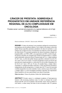 câncer de próstata: sobrevida e prognóstico em