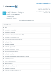 Curso de C# (C Sharp) - Entity e LINQ Framework Avançado
