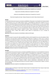 Análise da vulnerabilidade dos adolescentes à hepatite