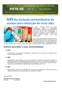 ANSfaz inclusão extraordinária de exames para detecção do vírus