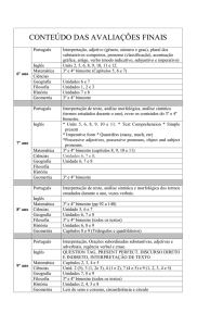 20 kB 16/12/2015 Conteúdo das Provas Finais