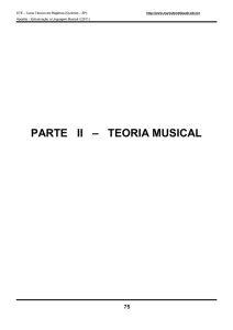 PARTE II – TEORIA MUSICAL