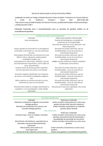 Normas de referenciação à consulta de genética