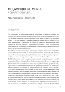 moçambique no mundo - Instituto de Estudos Sociais e Económicos