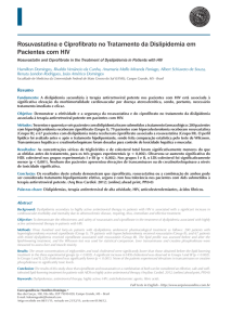 Rosuvastatina e Ciprofibrato no Tratamento da Dislipidemia em