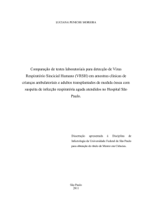 Comparação de testes laboratoriais para detecção de Vírus