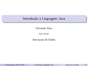 Introdução à Linguagem Java