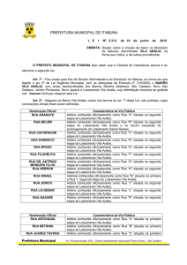 Portal da Prefeitura Municipal de Itabuna