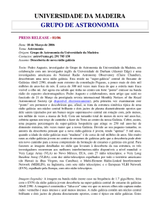 (Press Release : Descoberta de Nova R\341dio Gal\341xia)