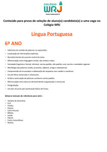 Língua Portuguesa 6º ANO