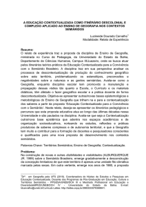 a educação contextualizada como itinérário descolonial - Sinpro-SP