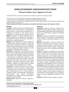 doença de parkinson: como diagnosticar e tratar