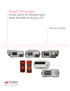 Keysight Technologies Ampla Gama de Soluções para Medir