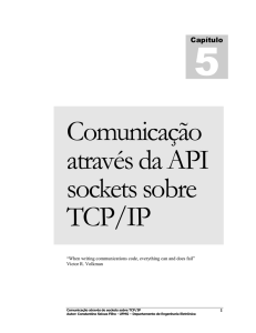 Comunicação através da API sockets sobre TCP/IP