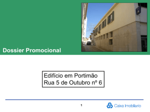 Dossier Promocional Edifício em Portimão Rua 5