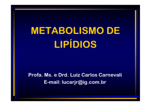 lipídios - Prof. Luiz Carlos Carnevali Junior