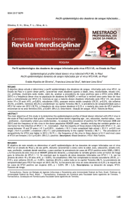 ISSN 2317-5079 Perfil epidemiológico dos