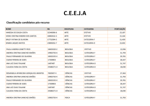 Classificação CEEJA 2016