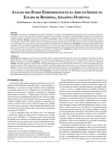 análise dos dados epidemiológicos da aids em idosos