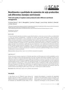 Rendimento e qualidade de sementes de soja produzidas sob