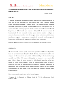 As Contribuições de Carlos Langoni e Celso Furtado Sobre a