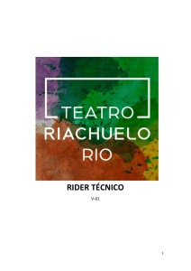 rider técnico - Teatro Riachuelo Rio