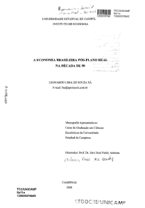 A ECONOMIA BRASILEIRA PÓS-PLANO REAL NA DÉCADA DE 90