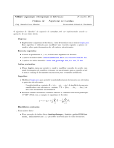 Prática 12 — Algoritmo de Rocchio