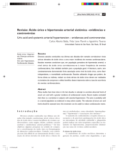 Revisão: Ácido úrico e hipertensão arterial sistêmica –evidências e