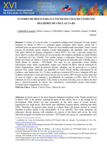 fatores de risco para o câncer do colo do útero em