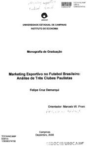 Marketing Esportivo no Futebol Brasileiro: Análise de Três Clubes