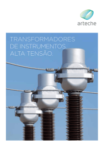 transformadores de instrumentos. alta tensão.