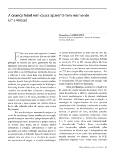 A criança febril sem causa aparente tem realmente uma virose?