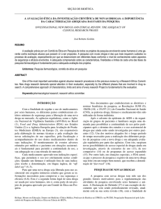 Avaliação ética da investigação científica de novas drogas