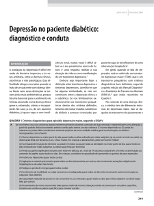 Depressão no paciente diabético - Sociedade Brasileira de Diabetes