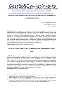 estudo do mercado de eventos e eventos turísticos no