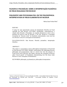 FILOSOFIA E PSICANÁLISE: SOBRE A INTERPRETAÇÃO