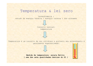 Temperatura e Lei zero