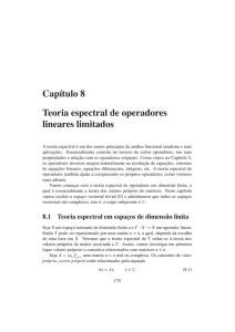 Capítulo 8 Teoria espectral de operadores lineares limitados