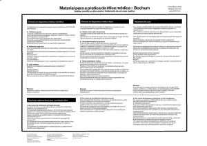 Material para a pratica da etica medica - Bochum