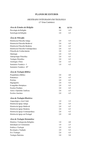 planos de estudos mestrado integrado em teologia - Teologia