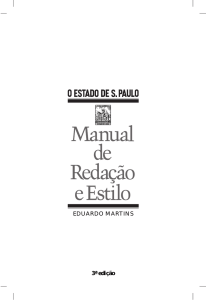Manual de Redação e Estilo de O Estado de São Paulo