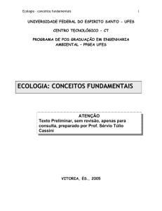ecologia: conceitos fundamentais