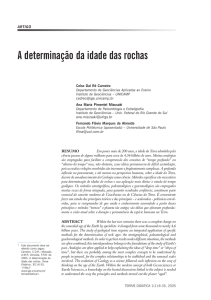 A determinação da idade das rochas - IGEO