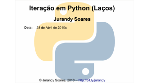 Iteração em Python (Laços)