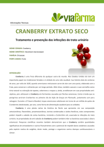 cranberry extrato seco