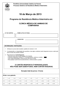 Clínica Medica de Animais de Companhia - CURITIBA