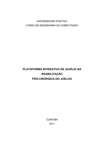 Plataforma Interativa de Auxílio na Reabilitação Pós